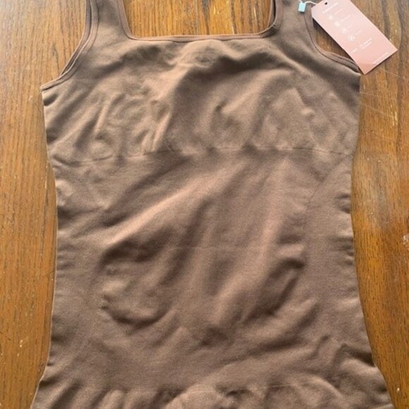 Large Brown Tummy Control Tank - Picture 4 of 4